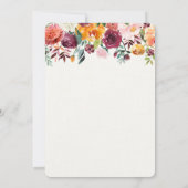 Herbstdusche, Kürbis-Babydusche Einladung (Rückseite)