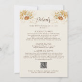 Herbstdusche mit Wildblume Einladung (Rückseite)