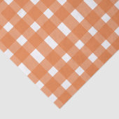 Herbstdusche Orange Gingham Fall Baby Seidenpapier (Detail)