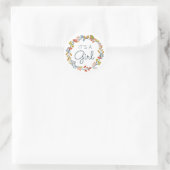 Herbstdusche Runder Aufkleber (Tasche)