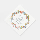 Herbstdusche Serviette (Ecke)