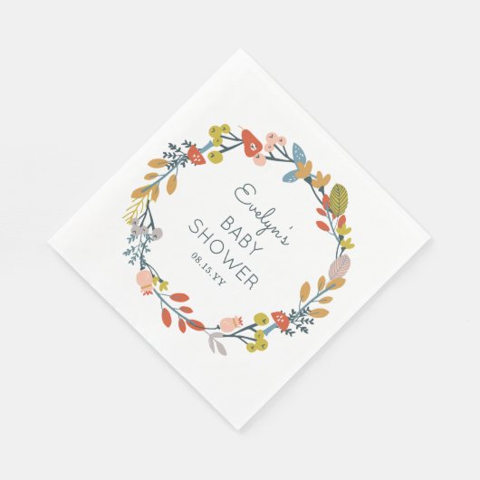 Herbstdusche Serviette (Ecke)