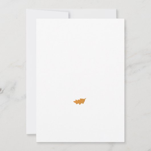 Herbstdusche und Brautparty Einladung (Rückseite)