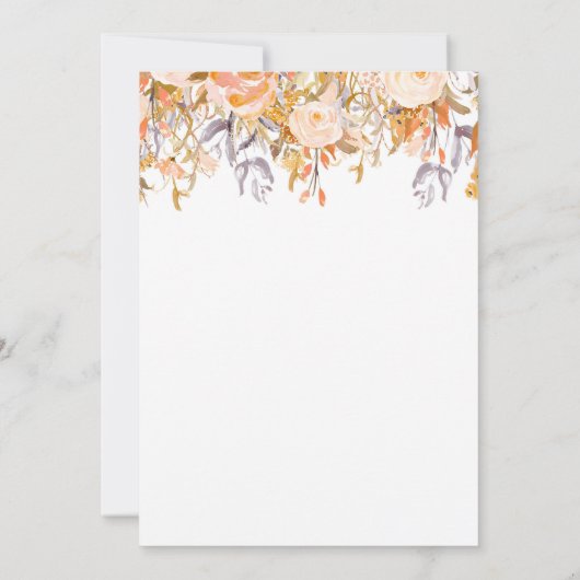 Herbstdusche und Brautparty Einladung (Rückseite)