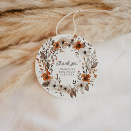 Herbstdusche Wildblume Geschenkanhänger