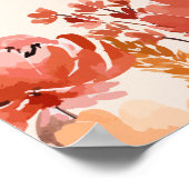 Herbstdusche Wildblume Spätspätspülung Windeln Bab Poster (Ecke)