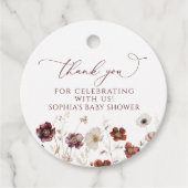 Herbstdusche Wildblumen Geschenkanhänger (Vorderseite)