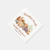 Herbstdusche Woodland Animals Adventure Baby Serviette (Ecke)