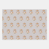 Herbstdusche Woodland Fee Baby Geschenkpapier Set (Vorderseite 2)