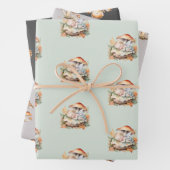 Herbstdusche Woodland Fee Baby Geschenkpapier Set (Beispiel)