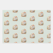 Herbstdusche Woodland Fee Baby Geschenkpapier Set (Vorderseite)