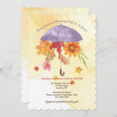 Herbstduschen des glücklichen Brautparty Einladung (Vorne/Hinten)