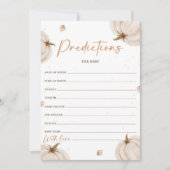 Herbstduschprognosen für die Babykarte Einladung (Vorderseite)