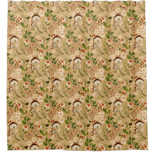 Herbstduschvorhang Duschvorhang (Vorderseite)