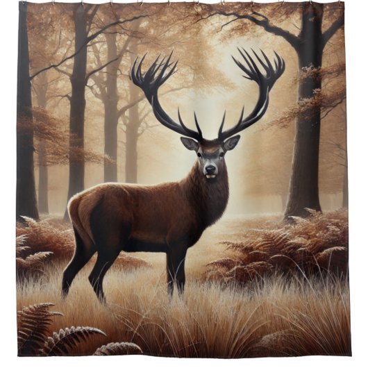 Herbstduschvorhang Duschvorhang (Vorderseite)