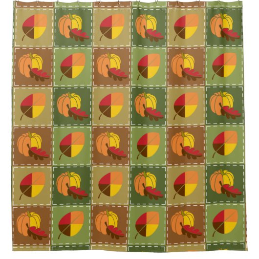 Herbstduschvorhang Duschvorhang (Vorderseite)