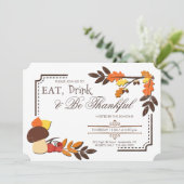 Herbstecke - Einladung (Stehend Vorderseite)