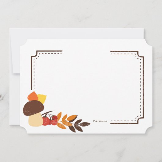 Herbstecke - Einladung (Rückseite)