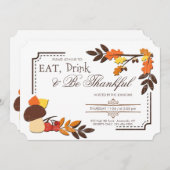 Herbstecke - Einladung (Vorne/Hinten)