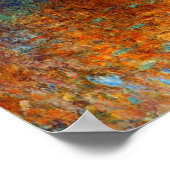 Herbsteffekt in Argentinien von Claude Monet Poster (Ecke)