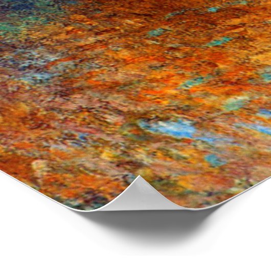 Herbsteffekt in Argentinien von Claude Monet Poster (Ecke)