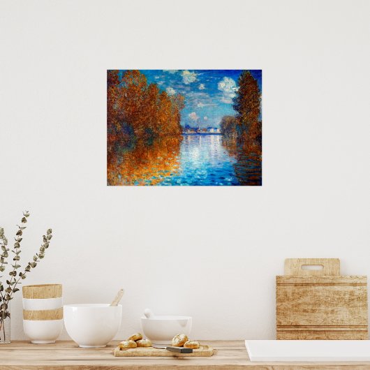 Herbsteffekt in Argentinien von Claude Monet Poster (Küche)