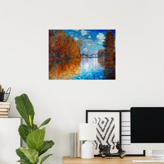 Herbsteffekt in Argentinien von Claude Monet Poster (Heimbüro)