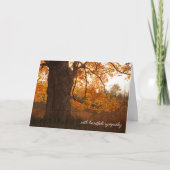 Herbsteiche Beileid Karte (Vorderseite)