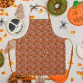 Herbsteiche Blätter Blumenmuster Schürze