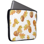 Herbsteiche Blätter: buntes Muster. Laptopschutzhülle (Vorne Rechts)