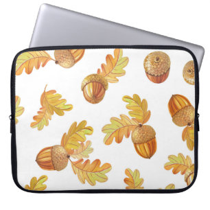Herbsteiche Blätter: buntes Muster. Laptopschutzhülle