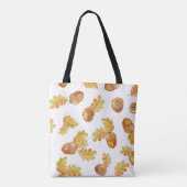 Herbsteiche Blätter: buntes Muster. Tasche (Rückseite)