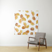 Herbsteiche Blätter: buntes Muster. Wandteppich (Beispiel (Horizontal))