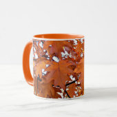 Herbsteiche Blätter floral Tasse (Vorderseite Links)