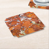 Herbsteiche Blätter floral Untersetzer (angewinkelt)