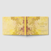 Herbsteiche Blätter Hochzeit Gästebuch (Voll)