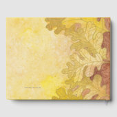 Herbsteiche Blätter Hochzeit Gästebuch (Rückseite)