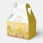 Herbsteiche Blätter Hochzeit Geschenkschachtel (Rückseite)
