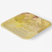 Herbsteiche Blätter Hochzeit Willkommen Pappteller (Gewinkelt)