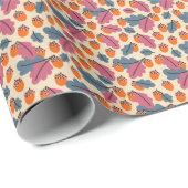 Herbsteiche: Blätter und Acornmuster Geschenkpapier (Rolleneckpunkt)