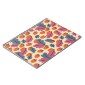 Herbsteiche: Blätter und Acornmuster Notizblock (Linke Seite)