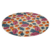 Herbsteiche: Blätter und Acornmuster Schneidebrett (Ecke)