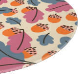 Herbsteiche: Blätter und Acornmuster Schneidebrett (Ecke)