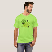 Herbsteiche Blätter und Acorns Herbst T - Shirt (Vorne ganz)