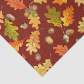 Herbsteiche Blätter und Acorns Natur Seidenpapier (Ausschnitt)