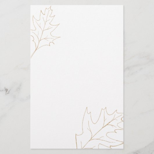 Herbsteiche Briefpapier (Vorderseite)