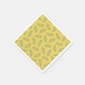 Herbsteiche-Cocktail-Servietten - Mais/aquamarin Serviette (Ecke)