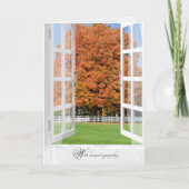 Herbsteiche im Beileid Karte (Vorderseite)