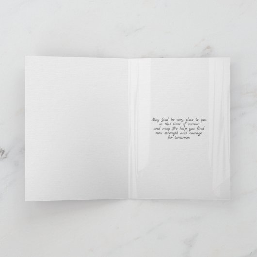 Herbsteiche im Beileid Karte (Innenseite)