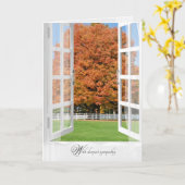 Herbsteiche im Beileid Karte (Gelbe Blume)